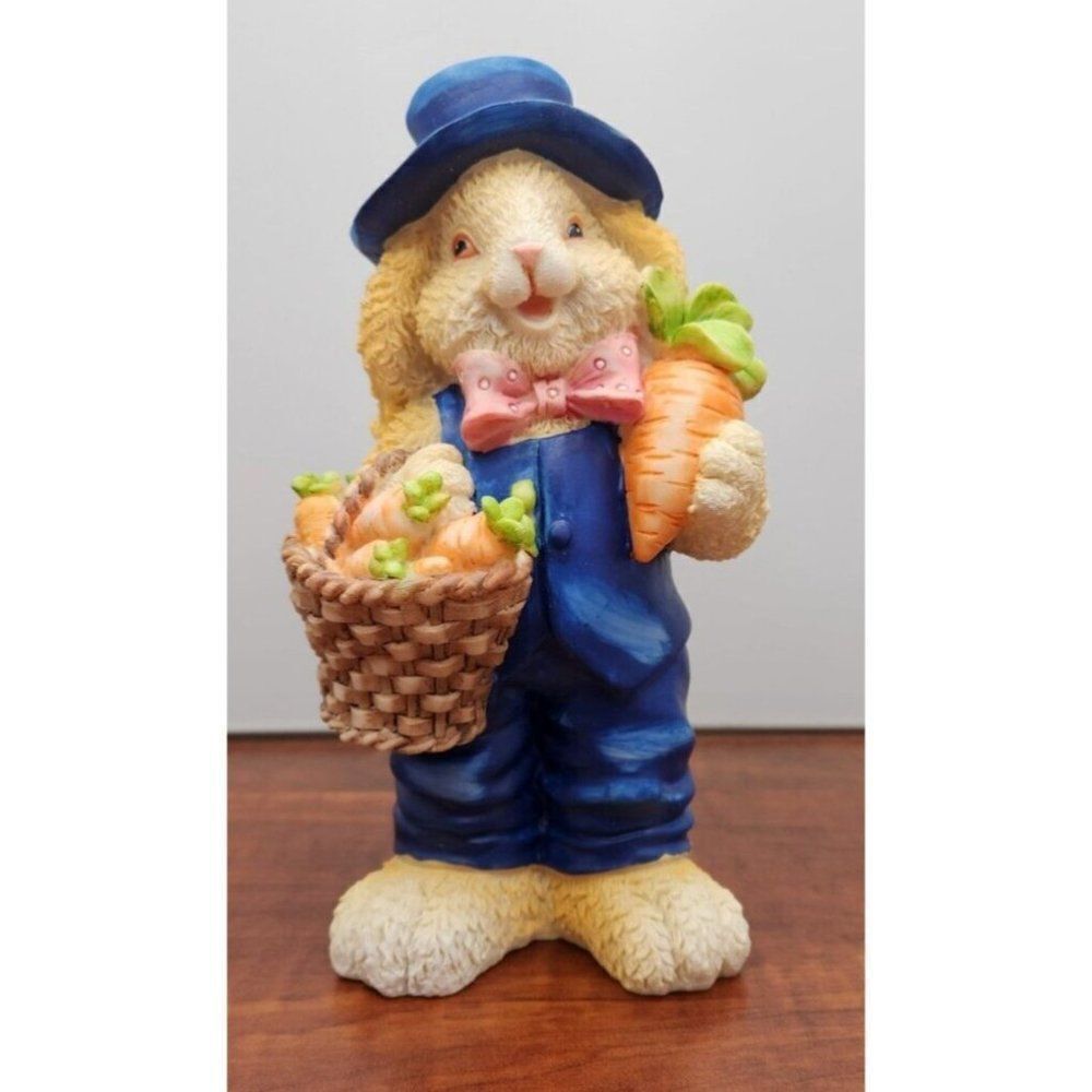 Easter Polyresin Bunny Rabbit 7.5” Tabletop Figure Display Holiday Decor